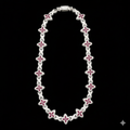998801 | 925 Silver Moissanite Red Clove Rhodium Chain